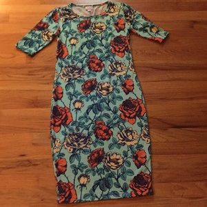 Lularoe Flower Julia Dress XS/S